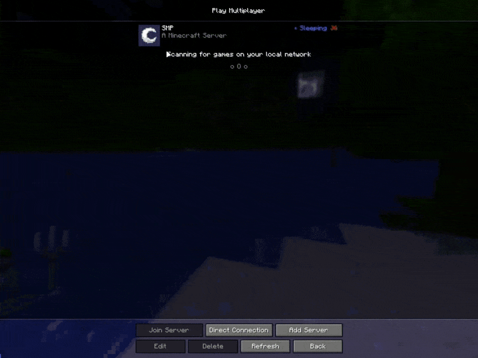 Demonstration of automatic server start and custom ping responses