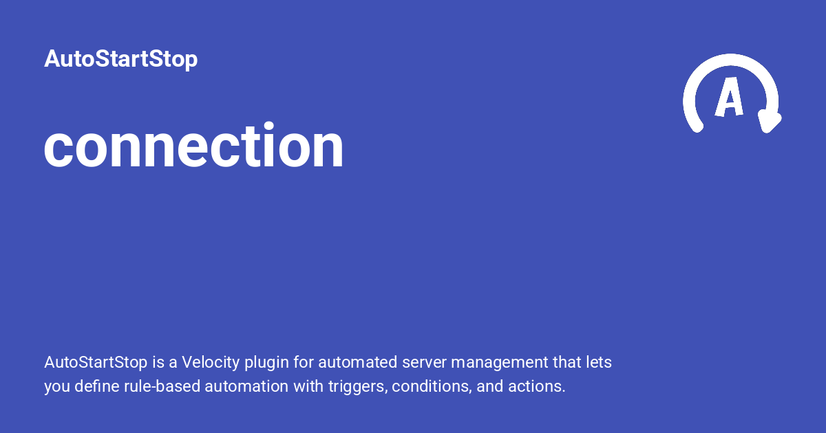 connection - AutoStartStop